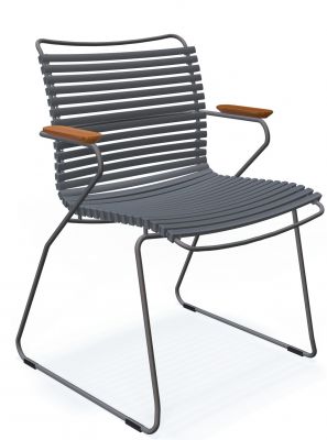 Click Chair with armrests Outdoor Houe Black